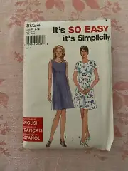 Simplicity Dress Pattern #8024 - Uncut - Sz Misses 6-16