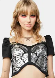 [Current Mood] Joy Is Fleeting Crop Top