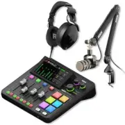 RODE RODECaster Duo Solo Podcast Bundle with Podmic & NTH-100