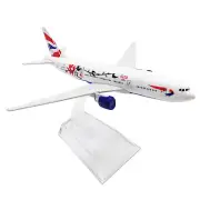 1/400 15cm High Simulation Aircraft British B777 Plum Alloy Plane Model Plane A