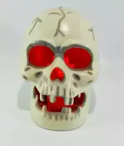 Halloween Spooky Flameless LED Candle Skull Flickering