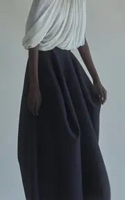 [Heirlome] Marie Draped Silk Top
