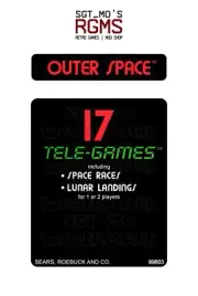 Atari 2600/Sears Tele-Games Replacement Label - Outer Space