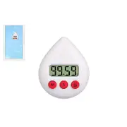 Digital Shower Timer Waterproof Energy Saver With Alarm And Suction Cup-White