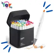 Markers Brush Tip, 48-Color Double Tipped Art Marker Set, Refillable, Best Gift