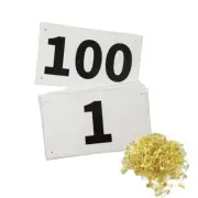 1-100 Waterproof Running Race Bibs Large Numbers Marathon Race Bibs for Events