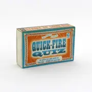 Quick Fire Quiz Matchbox Trivia Card Game Ginger Fox New