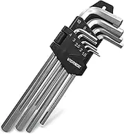Viganoc Allen Hex Key Set, 9-Piece, L-Shape, Chrome Vanadium Steel, 1.5-10 mm