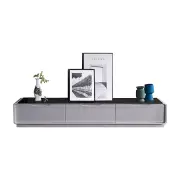 Glossy TV Cabinet with 3 Storage Drawers