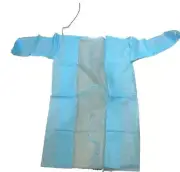 QTY 80 Isolation Gown Disposable Blue Medical Dental High Quality PPE