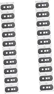 20 Pcs Cassette Tape Music Audio Cassette Tape Blank Low Noise Surface for Recording and Vintage Enjoyment