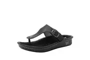Alegria Vella Comfort Sandals Slip On Ladies Shoes - Oiled Black