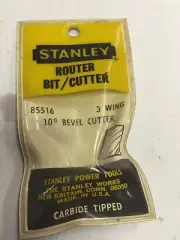 New Vintage Stanley #85516 Router Bit 10 Degree Bevel Cutter Carbide USA