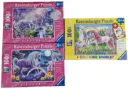 Ravensburger Fun Pack Unicorn Glitter + Colour 100pc XXL Jigsaw Puzzle