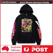 JoJo's Bizarre Adventure Printed Hoodie Hip Hop Sweatshirt Jotaro Kujo Pullover