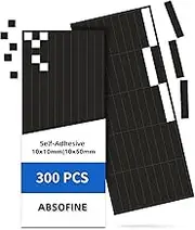 ABSOFINE 300Pcs Magnetic Adhesive Sheet Combination Suits (Square Magnets 10*10-250Pcs, Rectangle Magnets 10*50-50Pcs), Flexible Magnet Sheets for Crafts, Photo and Die Storage, Fridge Organization