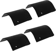 ADOCARN 4pcs Hockey Table Edge Protection Game Table Mini Air Hockey Table Air Hockey Pushers Hockey Pucks Edge Guard Table Hockey Air Hokey Table Air Hockey Puck Mini Hockey Black Plastic