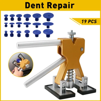 19PCS Car Re2PCS Dent Body Tool Paintless Puller Dint Hail Remover Damage Kit