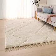 Sophia Rug - White, Extra Large - 270cm x 180cm