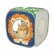 Kitty City Jungle Cat Cube Combo Collapsible Cat Cube Cat Bed Tunnel Cat Toys