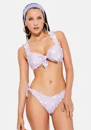 [Capittana] Lilac Rose Mini Flowers Bikini Set