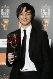 James McAvoy poses backstage Awards Room Orange Rising Star Award - Old Photo
