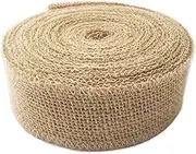 LWR CRAFTS Natural Burlap Ribbon 10 Meters (4cm)