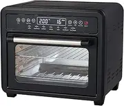 [HEALTHY CHOICE] 23L Digital Air Fryer - Mini Convection Oven, 12 Programs, 360° Rotation. Dual-Heating, Overheat Protection. Includes Rotisserie, Wire Rack, Mesh Tray, Baking Tray, and More