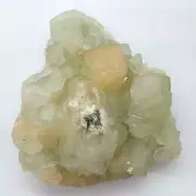 Himalayan Green Apophyllite Cluster With Stilbite $300
