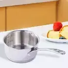 Saucepan with Handle Stainless Steel Saucepan for Warming Hiking Boiling