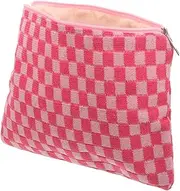 Beavorty Portable Multi Function Tampon Holder Storage Bag Compact Period Pouch for Daily Use Zipper Design Stylish Sanitary Purse and Checkered Pattern