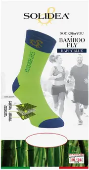 Solidea Socks For You Bamboo Fly Happy Blue Compression 18 24mmHg Red 1S