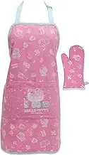 'Handstand Kitchen Hello Kitty Print 28'' Adult Apron and Pot Holder Set'