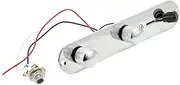 Chrome Plated Metal 3 Way Switch Prewired Control Plate Practical and for Tele Electric Guitar
