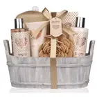 Mother's Day Spa Gift Basket – Bath and Body Set with Vanilla Fragrance for her