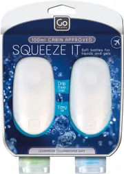 Go Travel Squeezy Bottles Clear 660