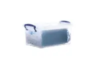 Superio Clear Plastic Stackable Storage Bins with Lids, 3 Quart