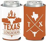 WinCraft NCAA Texas Longhorns Can Cooler 1-Pack 12 oz. 2-Sided Design