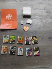 SEGA DREAMCAST DOLLHOUSE DIORAMA MINIATURE CONSOLE WITH CONTROLLERS AND 10 GAMES