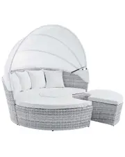 Modway Scottsdale Canopy Sunbrella Outdoor Patio Daybed