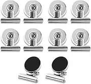 Magnetic Clips, 10 Pcs Strong Fridge Magnet Clips Whiteboard Magnet for Organizing, Daily Reminders, Office School, Note Holder (31mm)