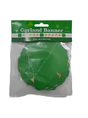 Garland Banner, 4 Leaf Clover, 3 Pcs, 84"