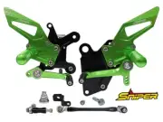 NINJA400 NINJA250 Z400 Z250 SNIPER Adjustable Rearset 4position Green Rearsets