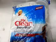 1 X Mr Clean Magic Eraser Cotton Super Mop Head Refill Machine Washable