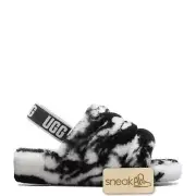 [1123636K-BLK] Kids UGG FLUFF YEAH SLIDE