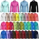 NE PEOPLE Women's 34 Color Basic Tailored Long Sleeve Button Down Shirt [NEWT04]