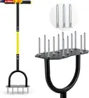 Lawn Aerator Spike Aerating Tool, Updated 36" Taller Manual Grass Aerator Tool w