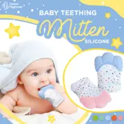 Baby Silicone Molar Soft Glove Grade Teething Mitten Teether Chew Dummy Toy Oz