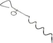Tie Out Stake for Dogs, Heavy Duty Stainless Steel Shape Tent Pegs, Rustproof Portable Dog Stakes, Lightweight Tent Spikes for Outside Tie Out Cable, Dog Chains