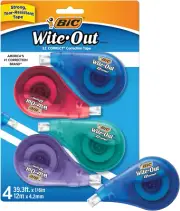 White-Out Brand EZ Correct Correction Tape, 39.3 Feet, 4-Count Pack of White Cor